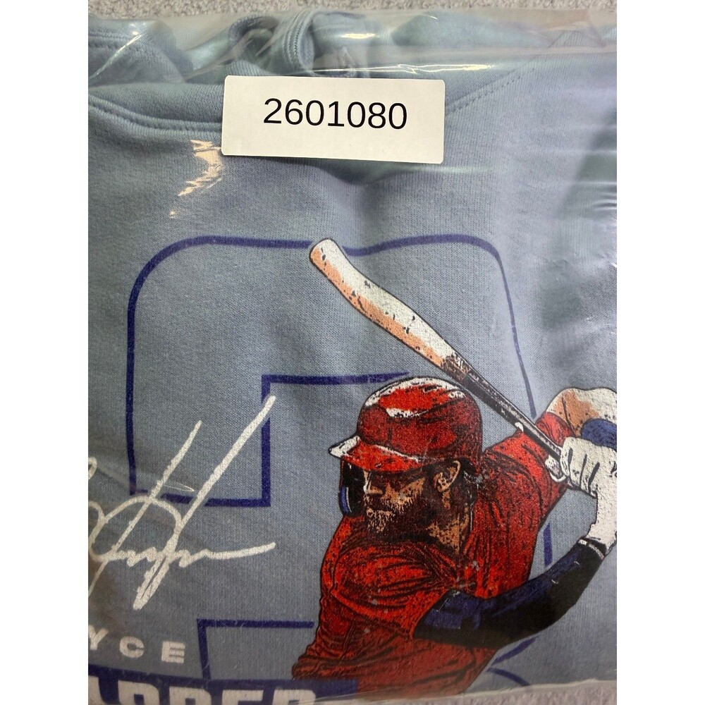 Bryce Harper Philadelphia Phillies Hoodie XL Blue MLB Players Graphic Pullover - Picture 5 of 5